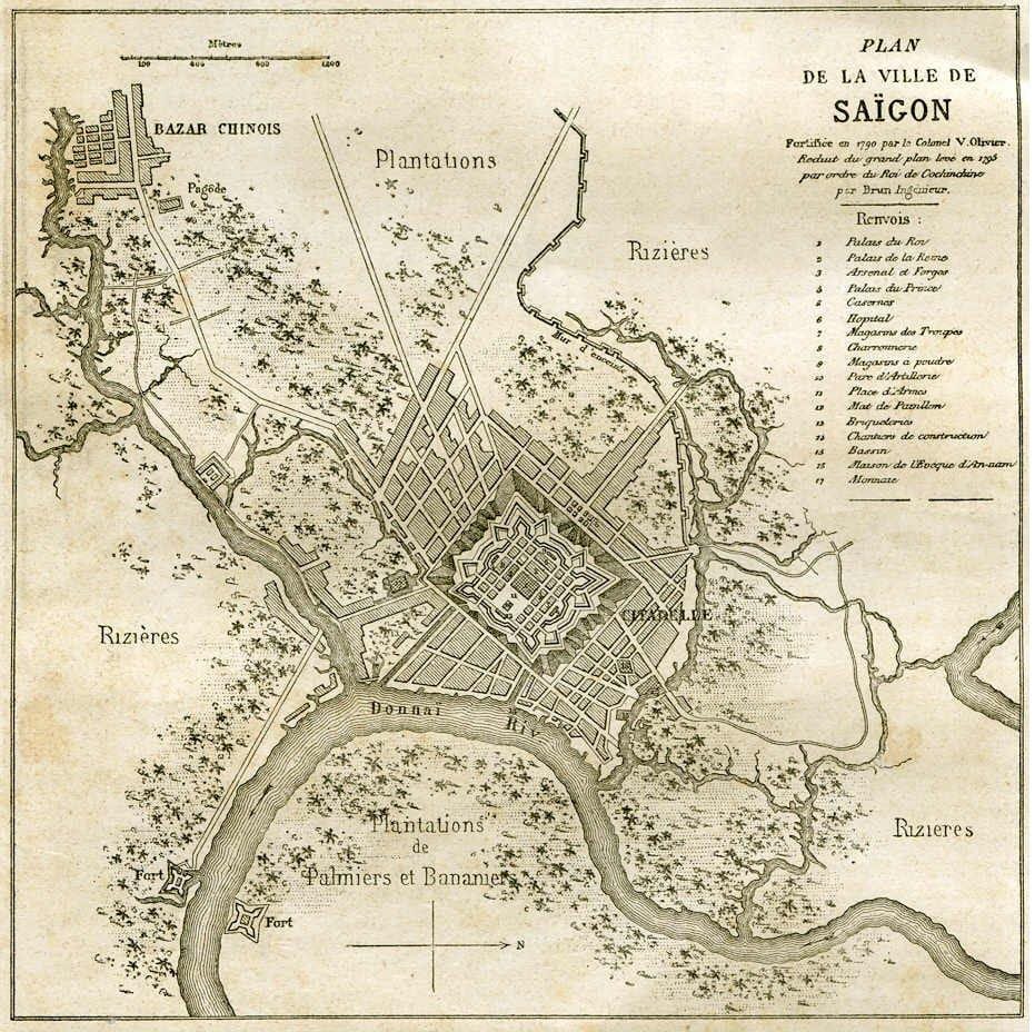 નકશો જૂના saigon