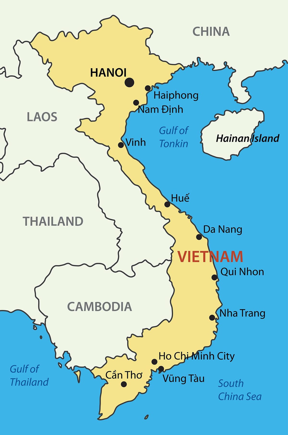 નકશો saigon વિયેતનામ