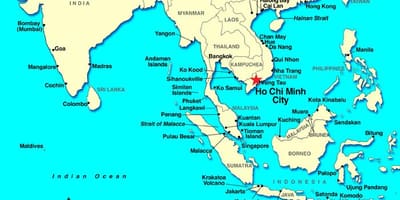 Saigon વિશ્વના નકશા
